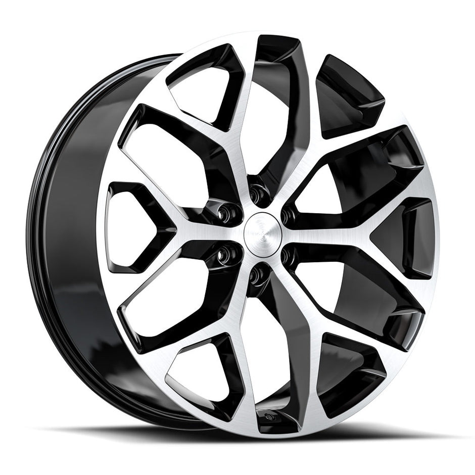 OE. Revolution G-09 30x10 6X139.7 +31 Cb 78.1 Gloss Black & Machined