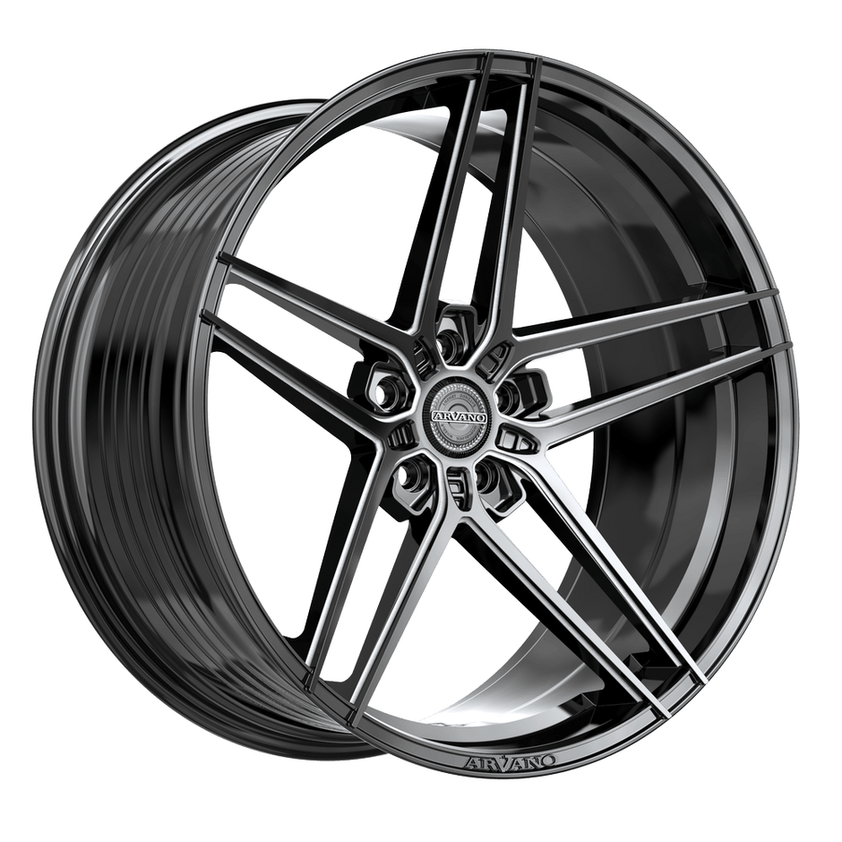 Arvano AV-52 Arezzo 20x9 5x114.3 +32 Cb 73.1 Gloss Black & Milled - AV-52A2091632GBM