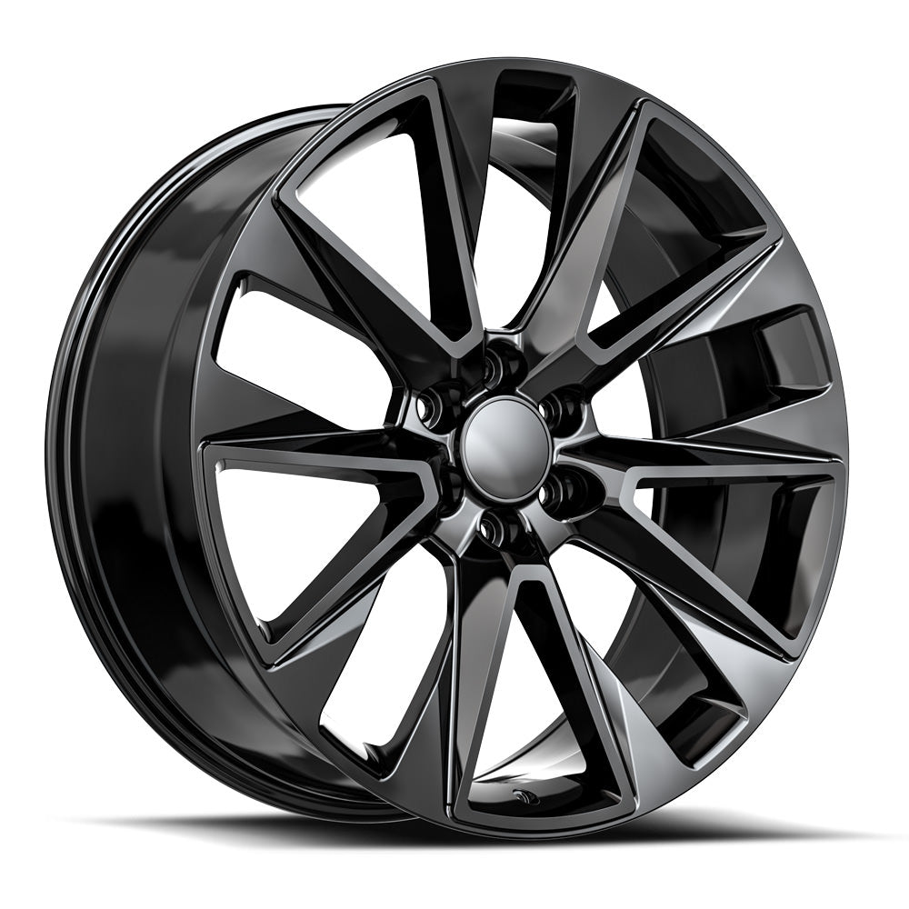 OE. Revolution C-19 24X10 6X139.7 +30 Cb 78.1 Gloss Black & Milled