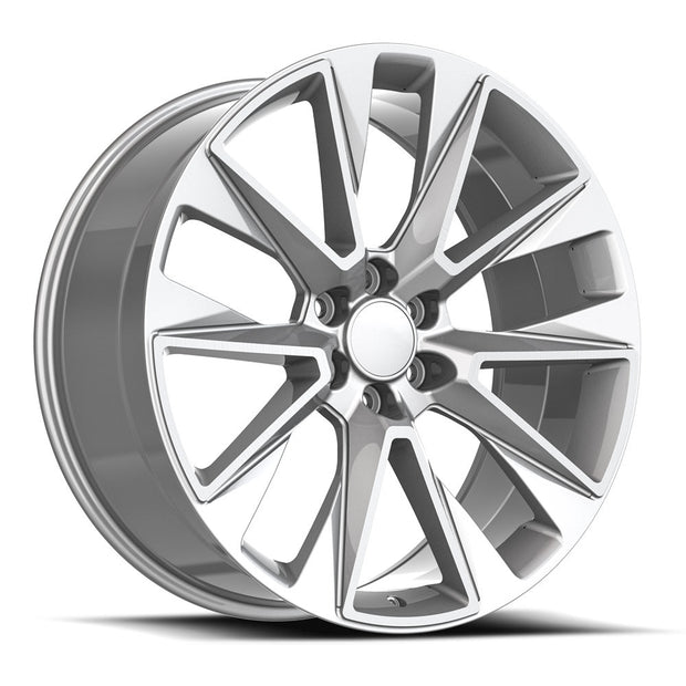 OE. Revolution C-14 22X9 6X139.7 +28 Cb 78.1 Silver & Machined
