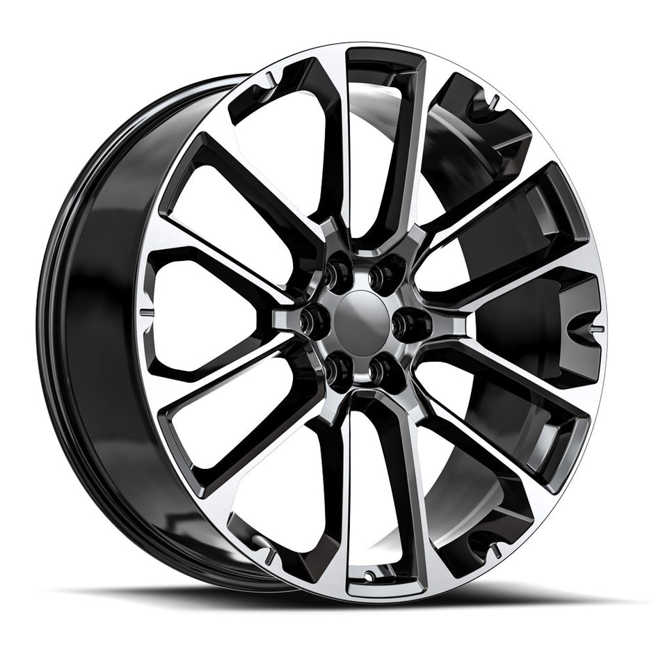 OE. Revolution G-40 24X10 6X139.7 +31 Cb 78.1 Gloss Black & Machined