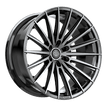 Arvano ART-2 Geneva 22x9.5 6x139.7 +18 Cb 106.1 Gloss Black & Brushed Double Dark Tint - ART-2A22955018GBUDT