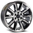 O.E. Revolution C-08 24X10 6X139.7 +31 Cb 78.1 Chrome + Black Inserts
