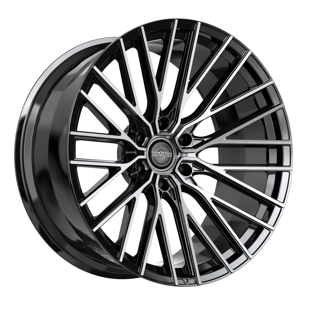 Arvano ART-1 Novara 20X10 6x135 -12 Cb 87.1 Gloss Black & Brushed - ART-1B201049-12GBU