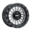 Metal FX Rogue Truck 17x8.5 6x139.7 BC 106.1 CB 0mm Offset 4.75 BS Satin Black / Contrast Cut  - 78406