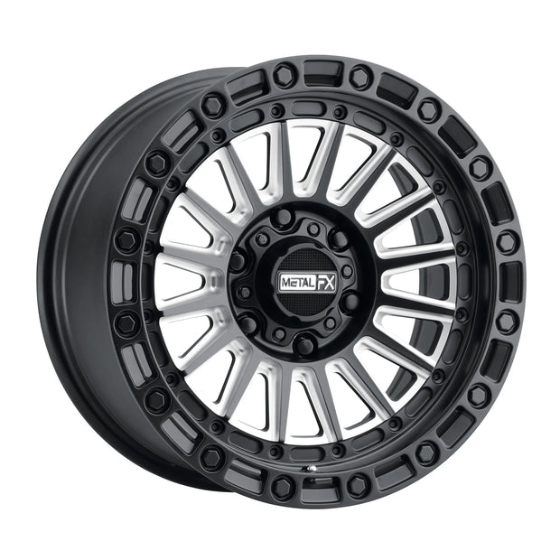 Metal FX Rogue Truck 17x8.5 6x139.7 BC 106.1 CB 0mm Offset 4.75 BS Satin Black / Contrast Cut  - 78406