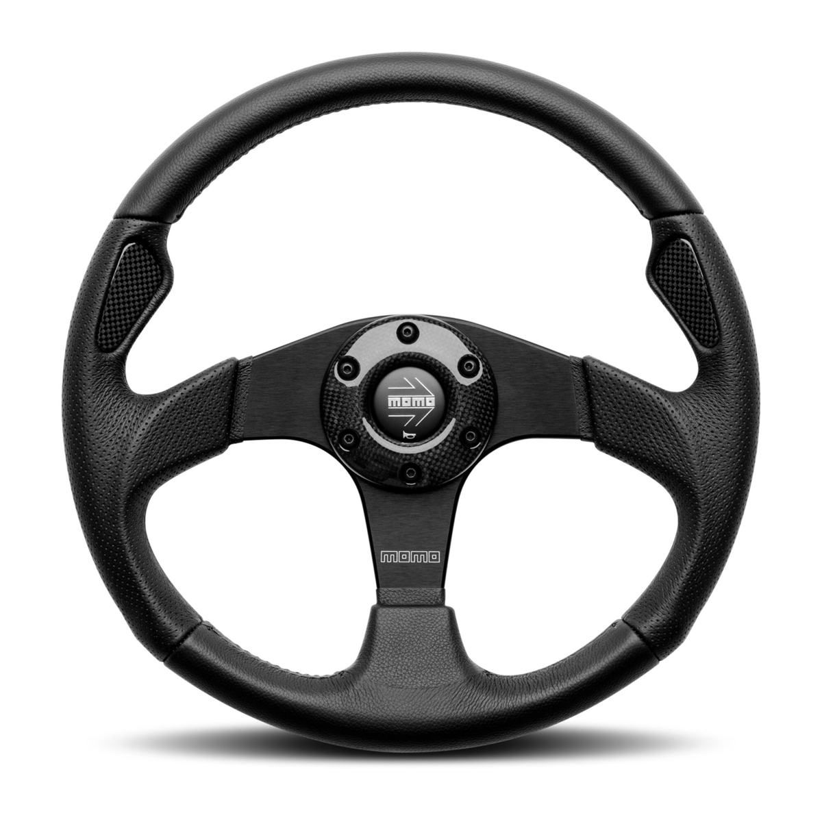 Steering Wheel - Jet, 350 Diam, 46 Dish, Blk Airleather, Blk Spokes - JET35BK0B