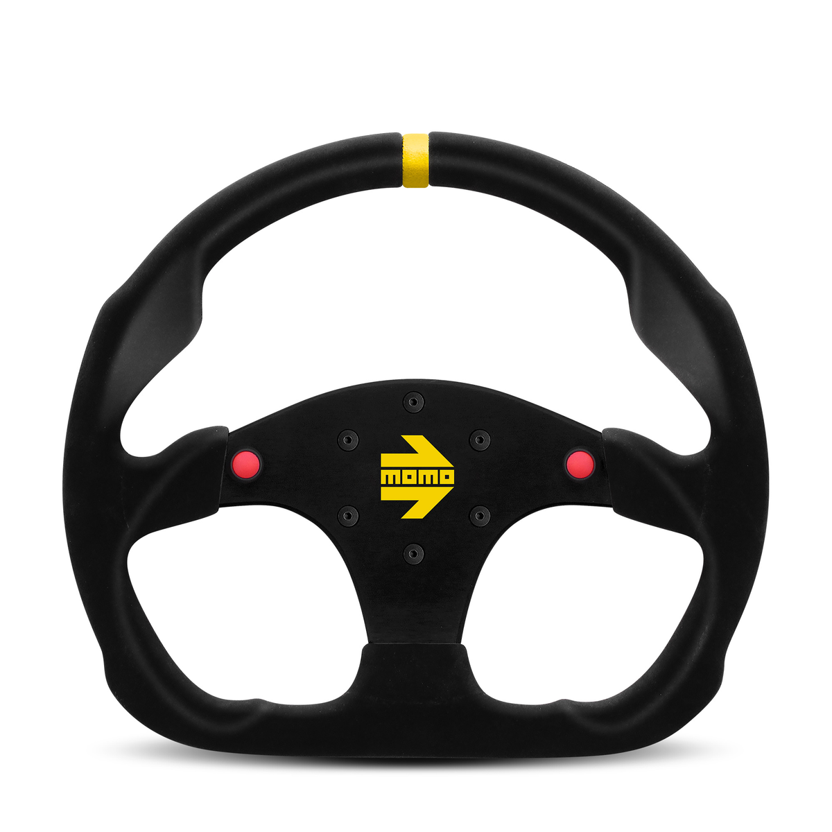 Steering Wheel - MOD.30 Btns, 320 Diam, 39 Dish, Blk Suede, Blk Spokes, 1 Stripe - R1960/32SHB