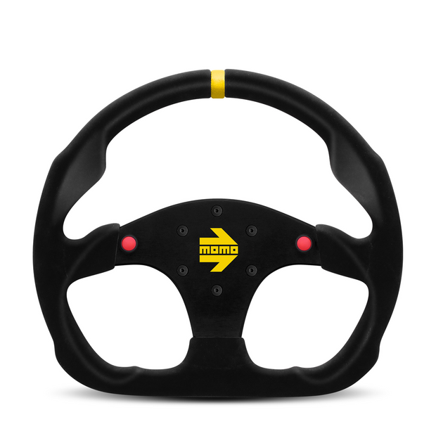Steering Wheel - MOD.30 Btns, 320 Diam, 39 Dish, Blk Suede, Blk Spokes, 1 Stripe - R1960/32SHB