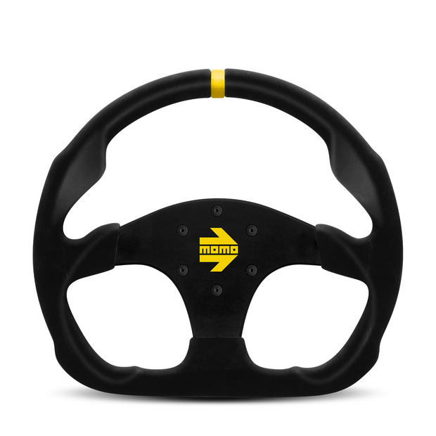 Steering Wheel - MOD.30, 320 Diam, 39 Dish, Blk Suede, Blk Spokes, 1 Stripe - R1960/32S