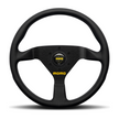 Steering Wheel - MOD.78, 320 Diam, 40 Dish, Blk Leather, Blk Spokes - R1909/33L