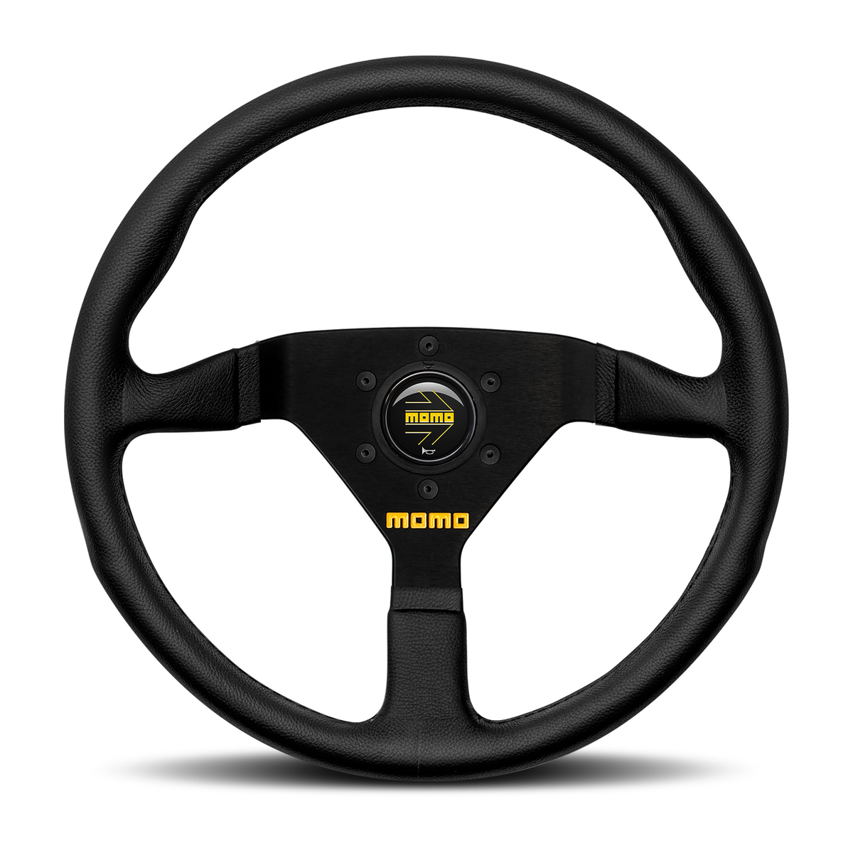 Steering Wheel - MOD.78, 350 Diam, 36 Dish, Blk Leather, Blk Spokes - R1909/35L