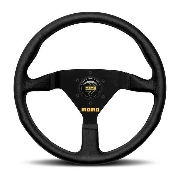 Steering Wheel - MOD.78, 350 Diam, 36 Dish, Blk Leather, Blk Spokes - R1909/35L