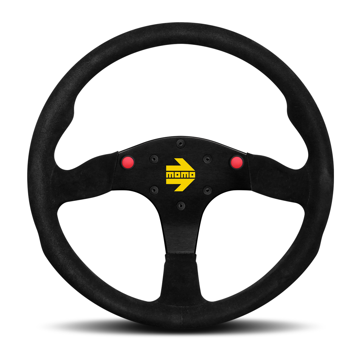 Steering Wheel - MOD.80, 350 Diam, 33 Dish, Blk Suede, Blk Spokes - R1980/35S