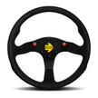 Steering Wheel - MOD.80, 350 Diam, 33 Dish, Blk Suede, Blk Spokes - R1980/35S