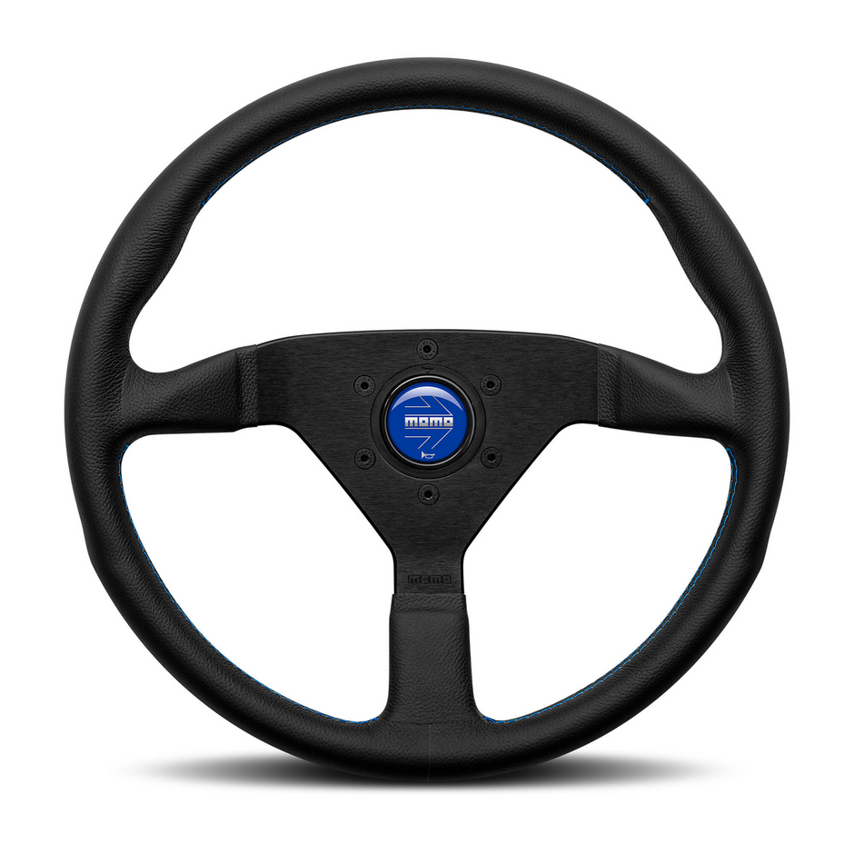 Steering Wheel - MONTECARLO 350, BLK LEA, BLUE STITCH - MCL35BK6B