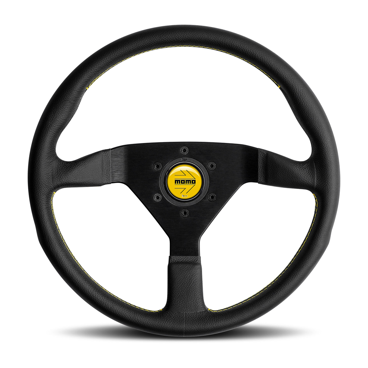 Steering Wheel - MONTECARLO 350, BLK LEA, YELLOW STITCH - MCL35BK5B