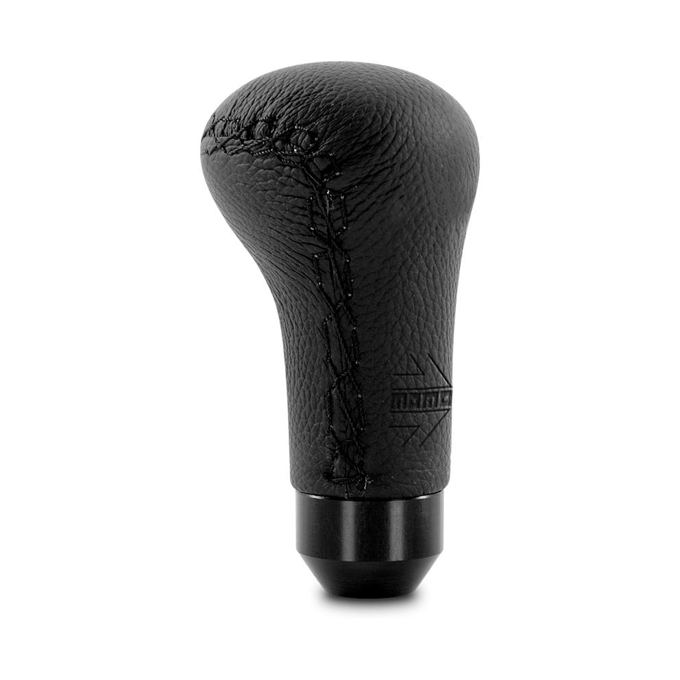 Shift Knob - Anatomico, Black Leather, Black Stitching