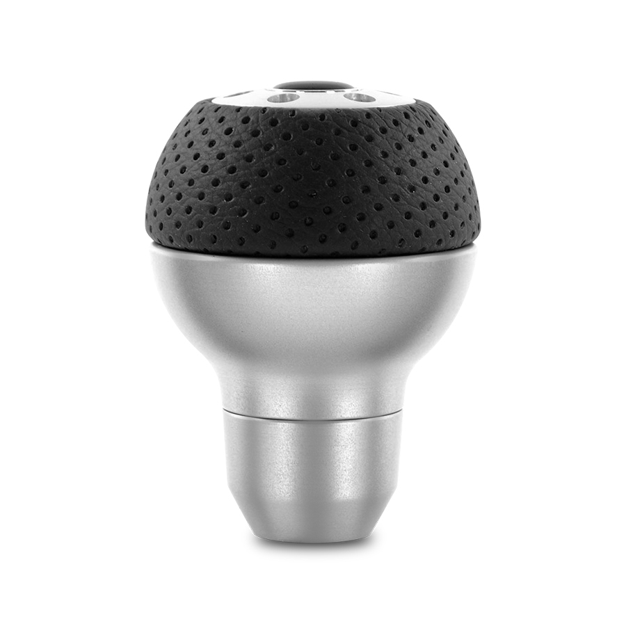 Shift Knob - Race, Aluminum, Black Airleather Insert