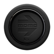 MOMO Heritage Horn Button - Black Premium Leather Round - HORN/BLKLLG/HRTG