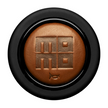 MOMO Heritage Horn Button - Brown Premium Leather Round - HORN/BWNLLG/HRTG