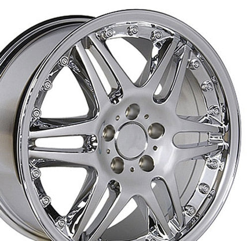 OE Wheels 18" Replica MB09 fits Mercedes Benz C Class 18x8.5 Chrome - MB09-18085-5112-35C