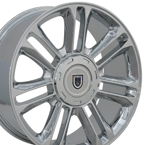 OE Wheels 22" Replica CA83 fits Cadillac Escalade 22x9 Chrome - CA83-22090-6550-31C