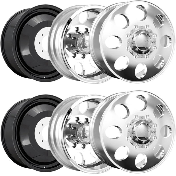 Ion 167 Dually 20"x8.25" 8-200 Polished (Stock/Leveled) - 1672877P-PKG