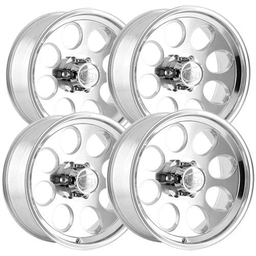 (Set of 4) Ion 171 16x10 8x6.5" -38mm Polished Wheels