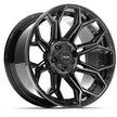 4PLAY Gen3 4P83 24x10 6x135mm & 6x139.7 +18et in Brushed Black  - 4P83-24100-6D55-18BBT