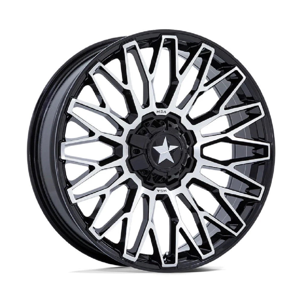 MSA Offroad Wheels M50 Clubber UTV 20x7 5x114.3 G-BLK MCH - MA050BD20701200