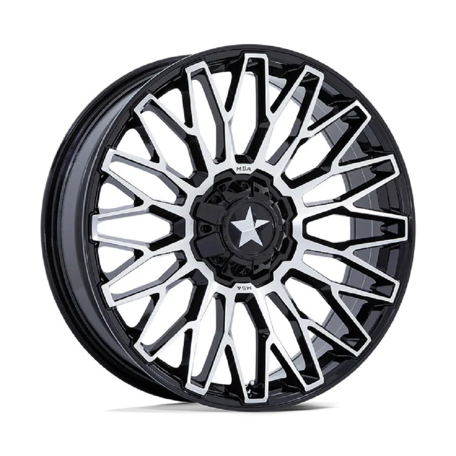 MSA Offroad Wheels M50 Clubber UTV 20x7 5x114.3 G-BLK MCH - MA050BD20701200