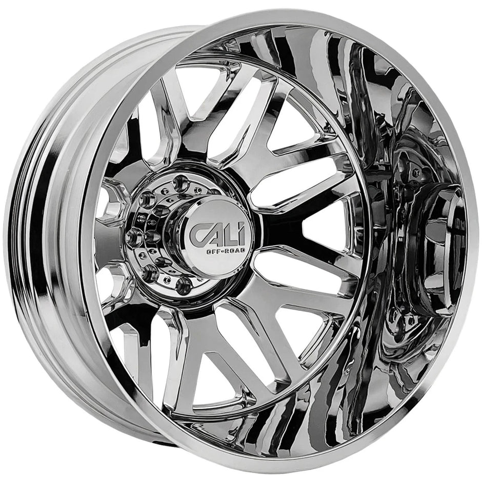 CALI INVADER DUALLY 9115D CHROME 22X8.25 8-200 -192MM 142MM