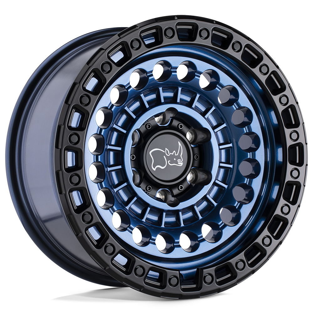 Black Rhino Hard Alloys Sentinel 17x8.5 5x127 CBLT-BLU-BLKLP - 1785STN-85127U71