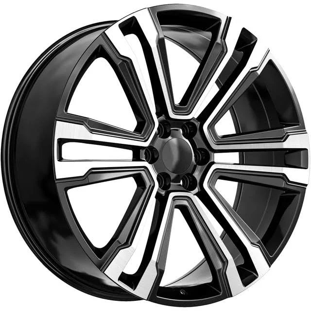OE. Revolution G-10 22X9 6X139.7 +31 Cb 78.1 Gloss Black & Machined