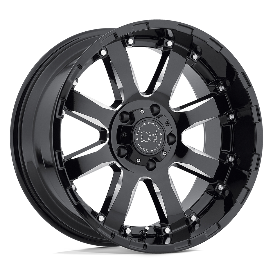 Black Rhino Hard Alloys Sierra 20x9 6x139.7 G-BLK-MILL - 2090SRA126140B12