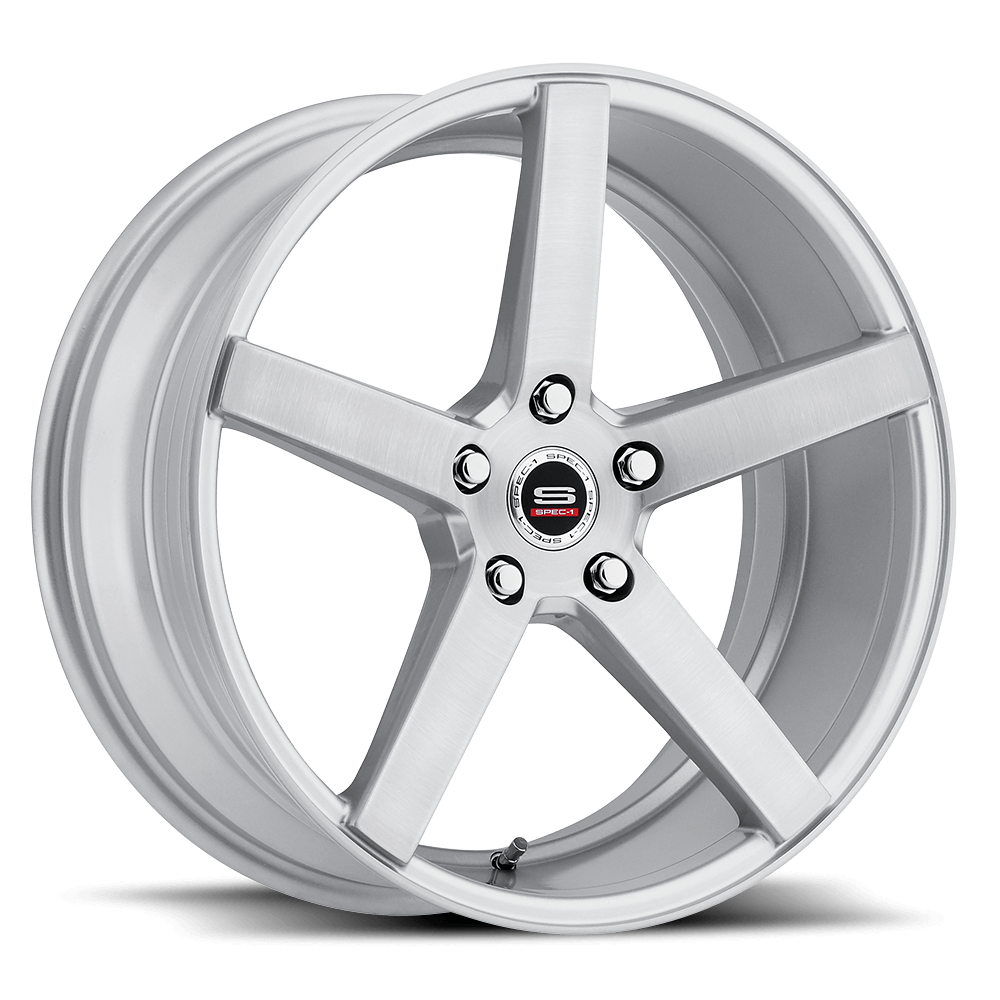 Spec-1 SP-36 18x8 5x114.3 ET 38 (Silver & Brushed) - SP3618801638SB