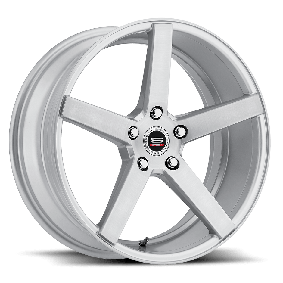 Spec-1 SP-36 18x8 5x114.3 ET 38 (Silver & Brushed) - SP3618801638SB