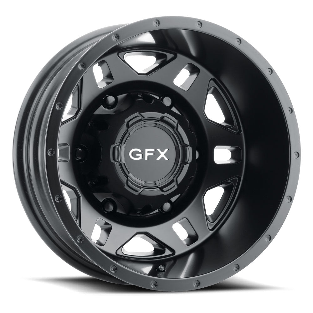 G-FX MV2 16x6 6x205 ET x130 CB 161.1 Matte Black Mercedes Benz Sprinter Dually Rear Wheel - MV2 660-6205N130 MB