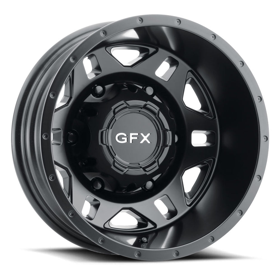 G-FX MV2 16x6 6x205 ET x130 CB 161.1 Matte Black Mercedes Benz Sprinter Dually Rear Wheel - MV2 660-6205N130 MB
