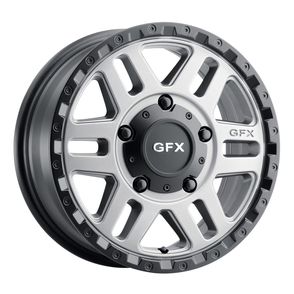 G-FX MV2 17x8 6x130 ET 40 CB 84.1 Matte Grey w/ Matte Black Lip - MV2 780-6130-40 GBR