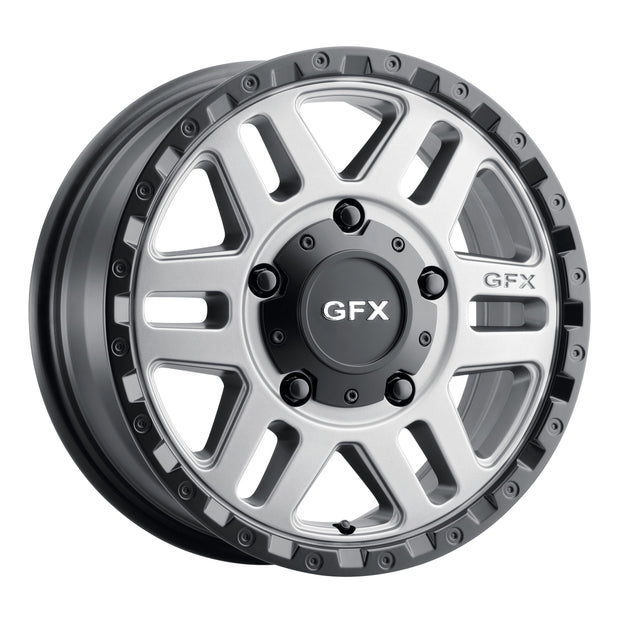G-FX MV2 17x8 6x130 ET 40 CB 84.1 Matte Grey w/ Matte Black Lip - MV2 780-6130-40 GBR
