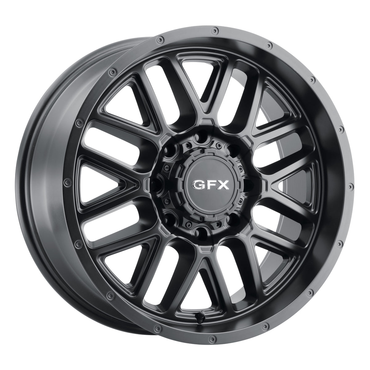 G-FX TM5 18x9 8x180 CB 124.2 ET 12 Matte Black - TM5 890-8180-12 MB