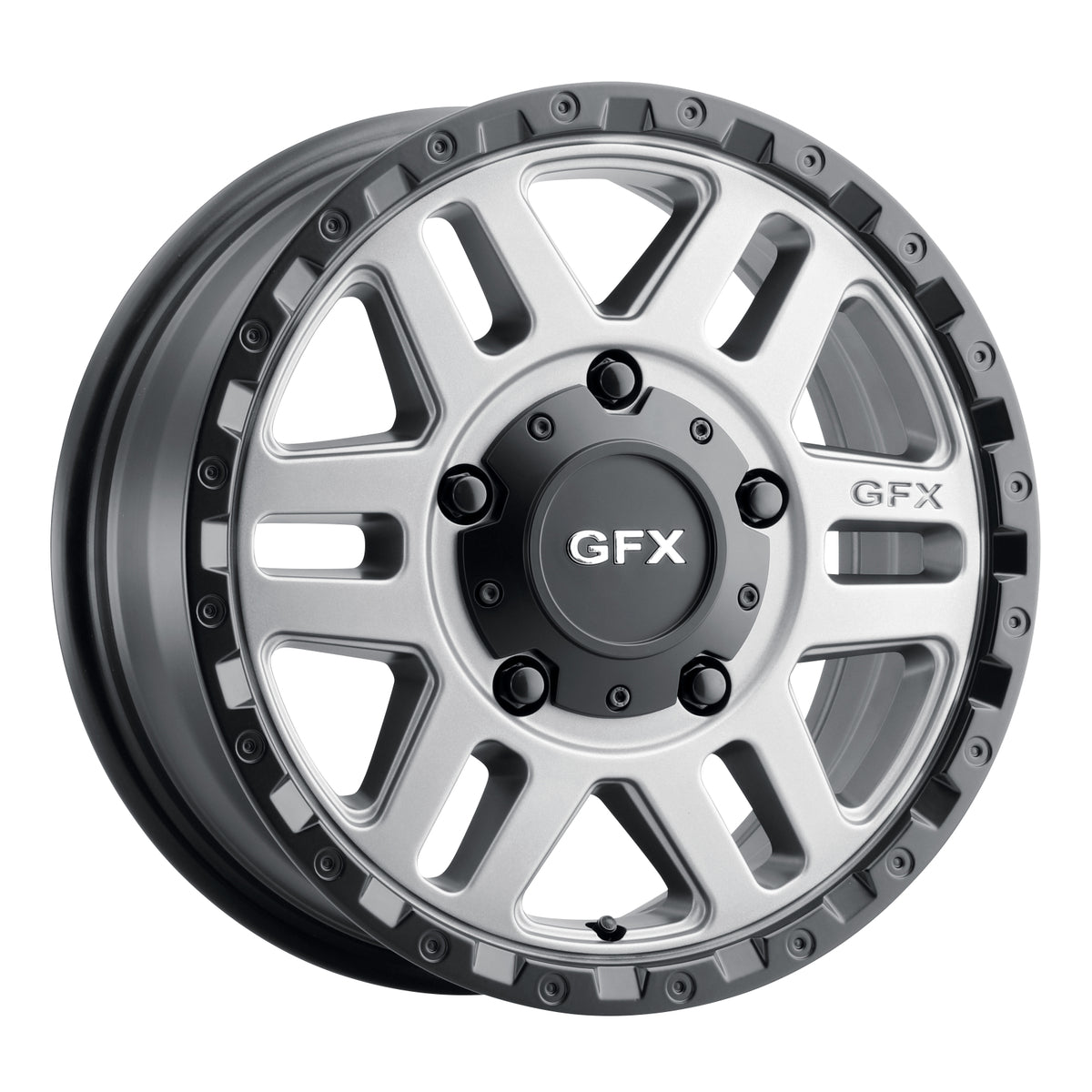 G-FX MV2 16x6.5 6x130 ET 30 CB 84.1 Matte Grey w/ Matte Black Lip - MV2 665-6130-30 GBR