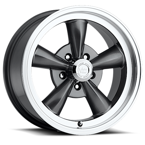 Vision Legend 5 15x7 5x114.3 6mm Gunmetal Machined Lip : 141H5765GM6