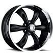 Vision Legend 5 20x8.5 5x127 10mm Gloss Black Machined Lip : 142-2873GB10