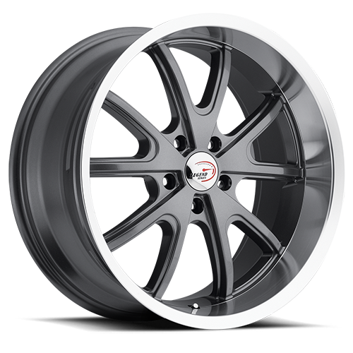 Vision Torque 20x8.5 5x114.3 -6mm Gunmetal Machined Lip : 143-2865GMML-6