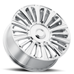 Voxx Replica ES4 22x9 6x135/139.7 CB 87.1 ET  28 Chrome  - ES4 229-6009-28 C