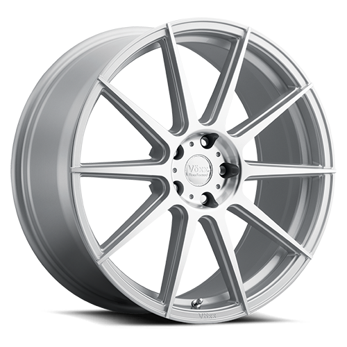 Voxx Lucca 19x8.5 5x114.3 CB 73.1 ET 35 Silver w/Mach Face - LUC 985-5114-35 SMF
