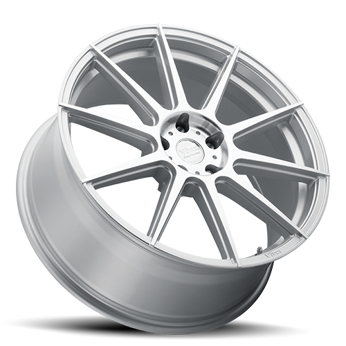 Voxx Lucca 19x8.5 5x114.3 CB 73.1 ET 35 Silver w/Mach Face - LUC 985-5114-35 SMF